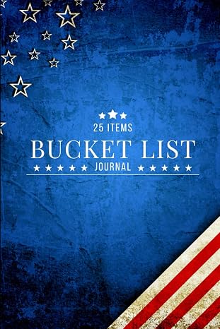Bucket List Journal: 25 Item Patriotic Edition cover