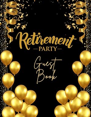 Retirement Guest Book: 30 Guests cover