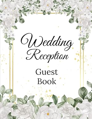 Wedding Reception Guest Book: 50 Guests cover